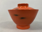 Japanese Lacquerware Lidded Bowl Vtg Replica Red Black Owan Soup Rice UR397