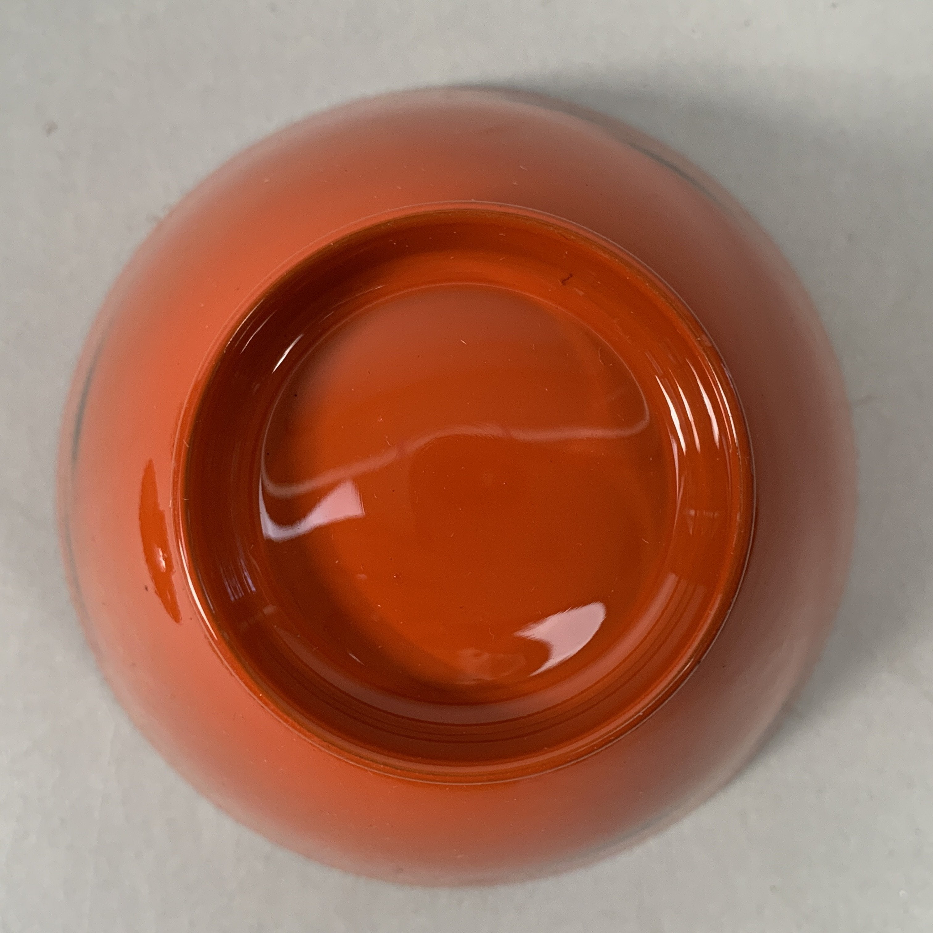 Japanese Lacquerware Lidded Bowl Vtg Replica Red Black Owan Soup Rice UR397