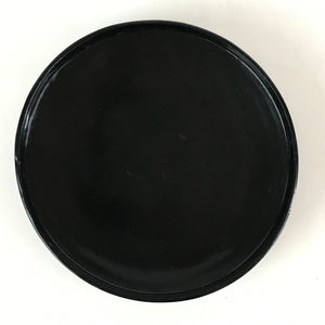 Japanese Lacquerware Lidded Bowl Vtg Urushi Black Owan Soup Rice LB30