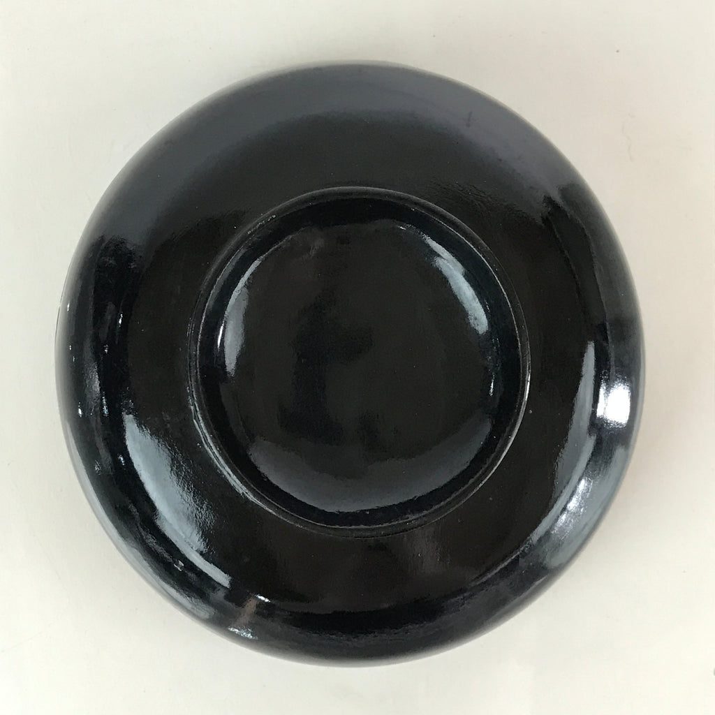 Japanese Lacquerware Lidded Bowl Vtg Urushi Black Owan Soup Rice LB31