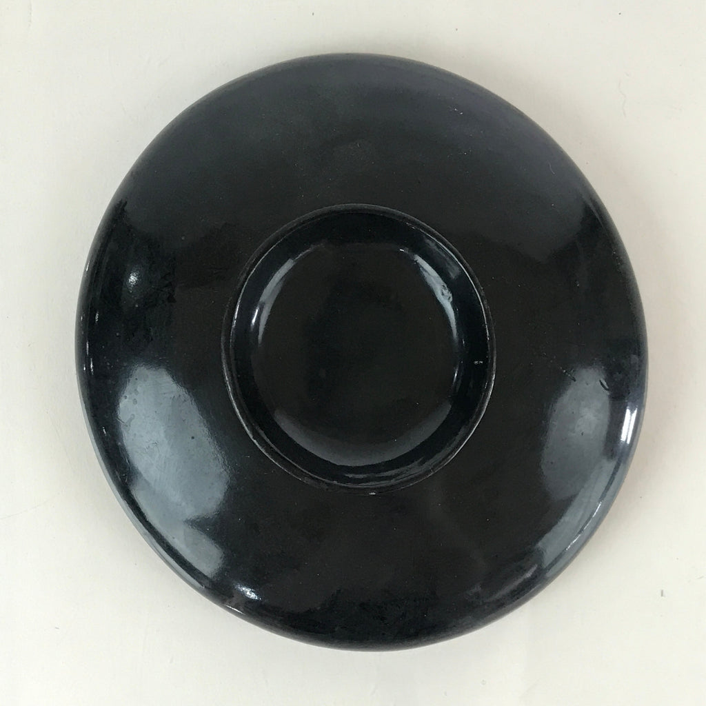 Japanese Lacquerware Lidded Bowl Vtg Urushi Black Owan Soup Rice LB31