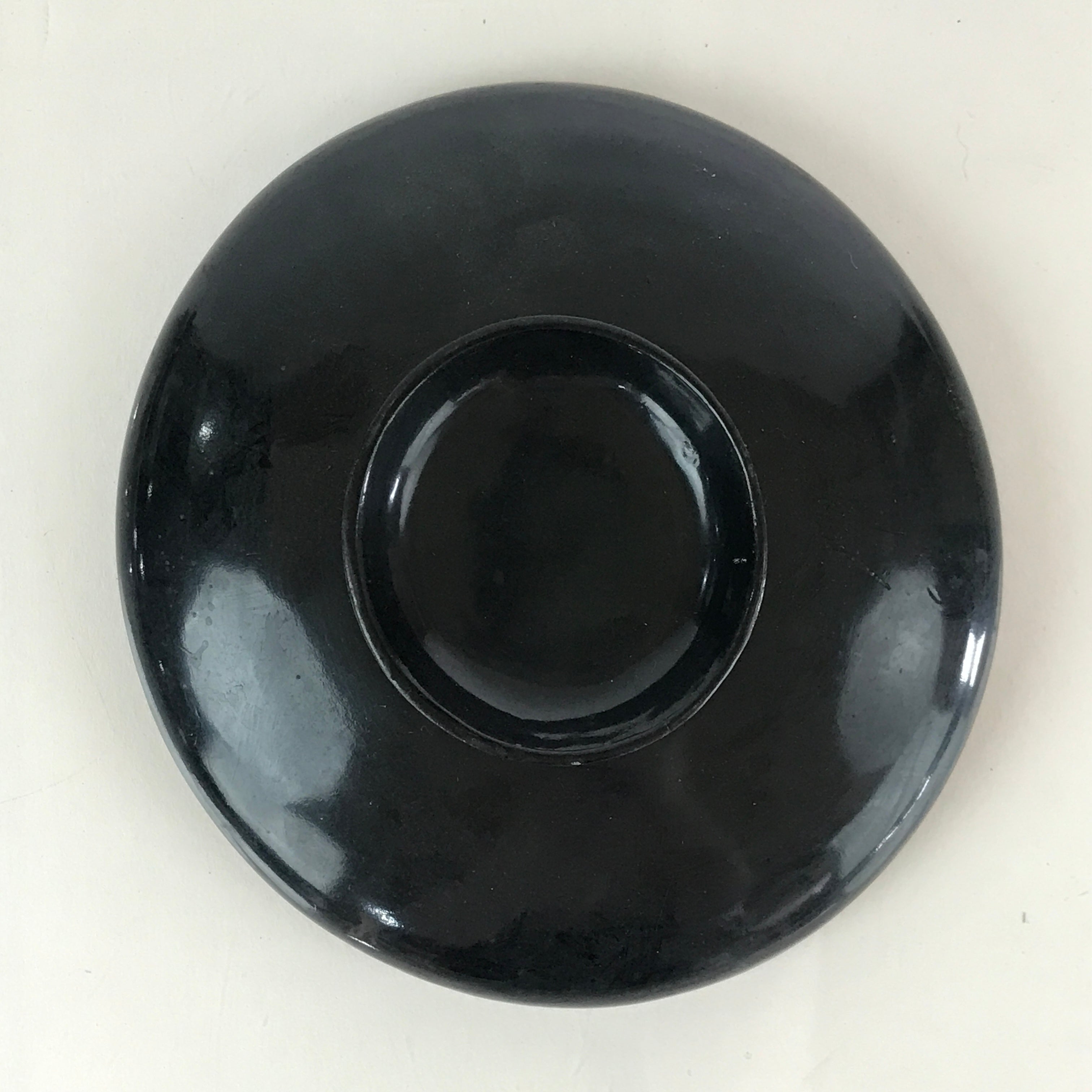 Japanese Lacquerware Lidded Bowl Vtg Urushi Black Owan Soup Rice LB31