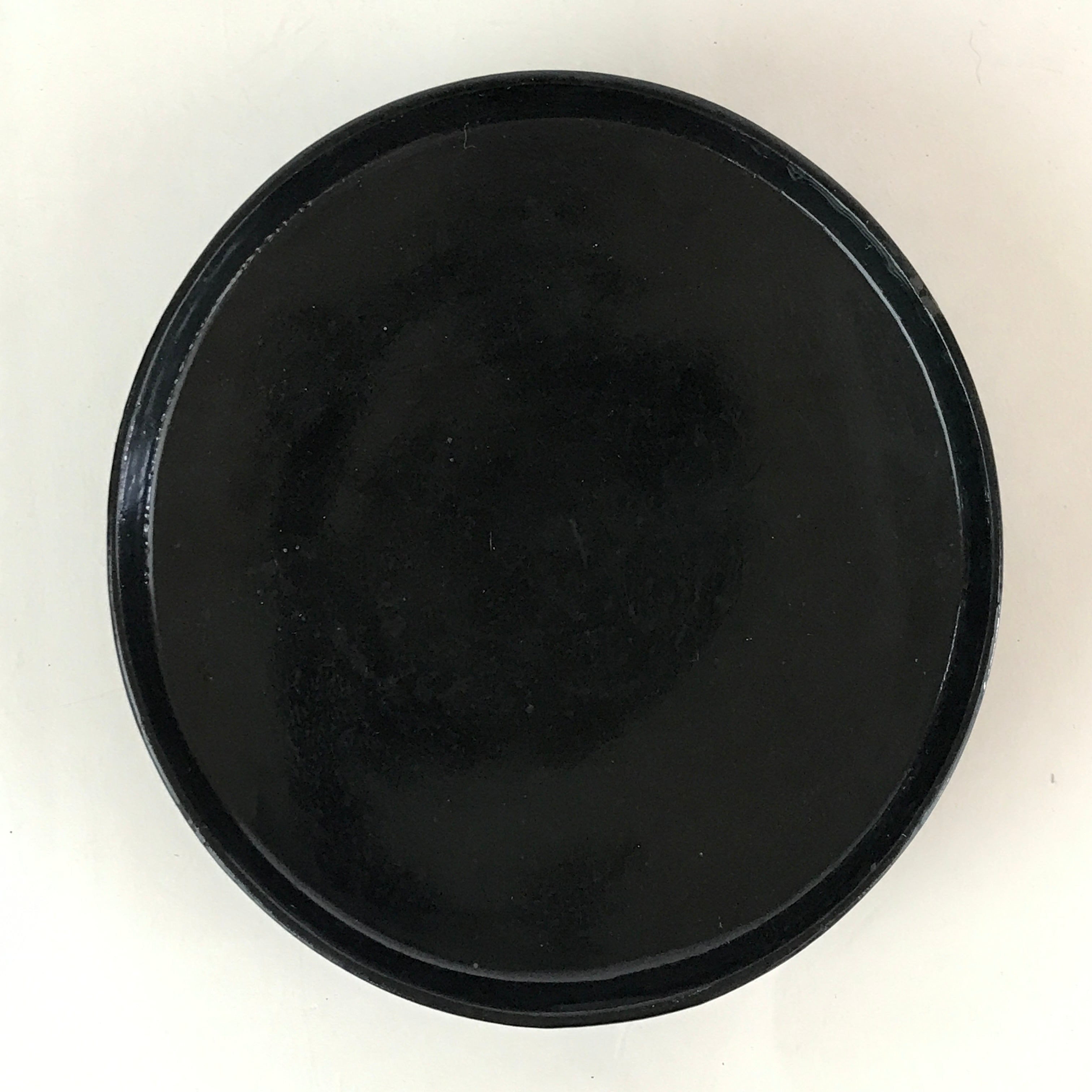 Japanese Lacquerware Lidded Bowl Vtg Urushi Black Owan Soup Rice LB31