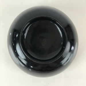 Japanese Lacquerware Lidded Bowl Vtg Urushi Black Owan Soup Rice LB38