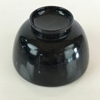 Japanese Lacquerware Lidded Bowl Vtg Urushi Black Owan Soup Rice LB40