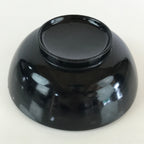 Japanese Lacquerware Lidded Bowl Vtg Urushi Black Owan Soup Rice LB41