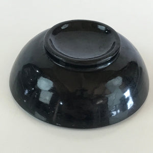 Japanese Lacquerware Lidded Bowl Vtg Urushi Black Owan Soup Rice LB46
