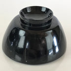 Japanese Lacquerware Lidded Bowl Vtg Urushi Black Owan Soup Rice LB47