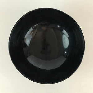 Japanese Lacquerware Lidded Bowl Vtg Urushi Black Owan Soup Rice LB48