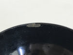 Japanese Lacquerware Lidded Bowl Vtg Urushi Black Owan Soup Rice LB49