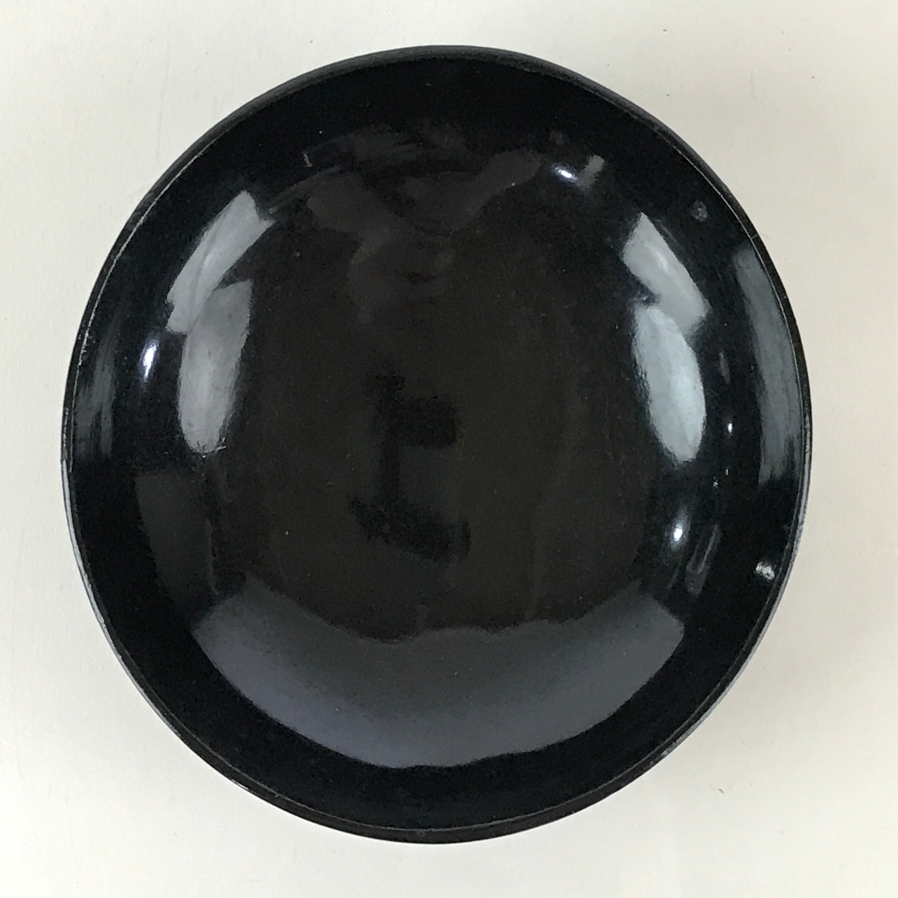 Japanese Lacquerware Lidded Bowl Vtg Urushi Black Owan Soup Rice LB51