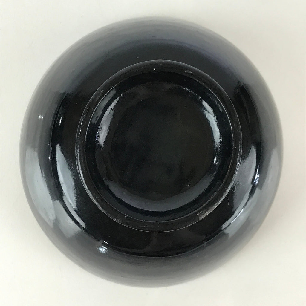 Japanese Lacquerware Lidded Bowl Vtg Urushi Black Owan Soup Rice LB51