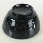 Japanese Lacquerware Lidded Bowl Vtg Urushi Black Owan Soup Rice LB51