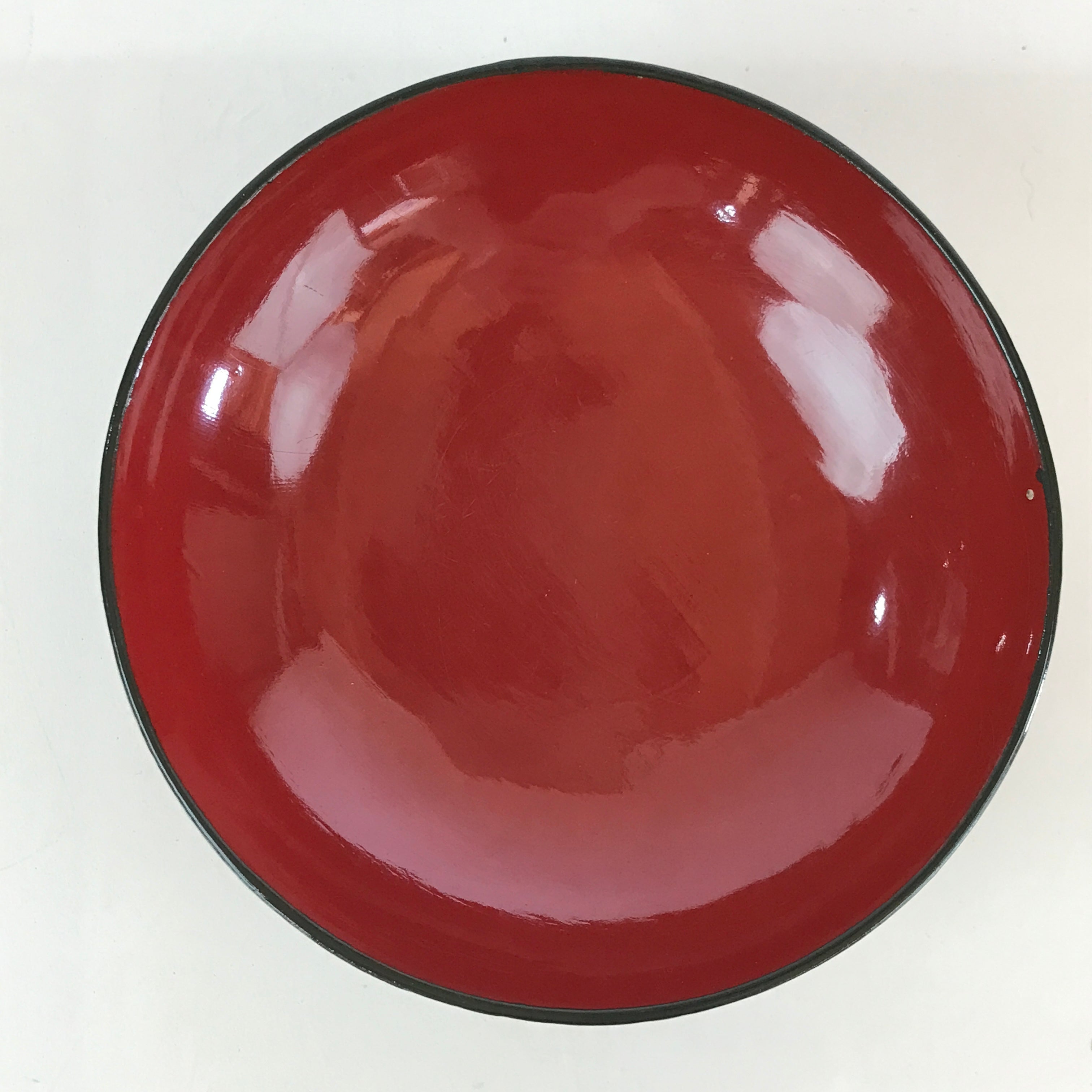 Japanese Lacquerware Lidded Bowl Vtg Urushi Green Red Owan Soup Rice LB17