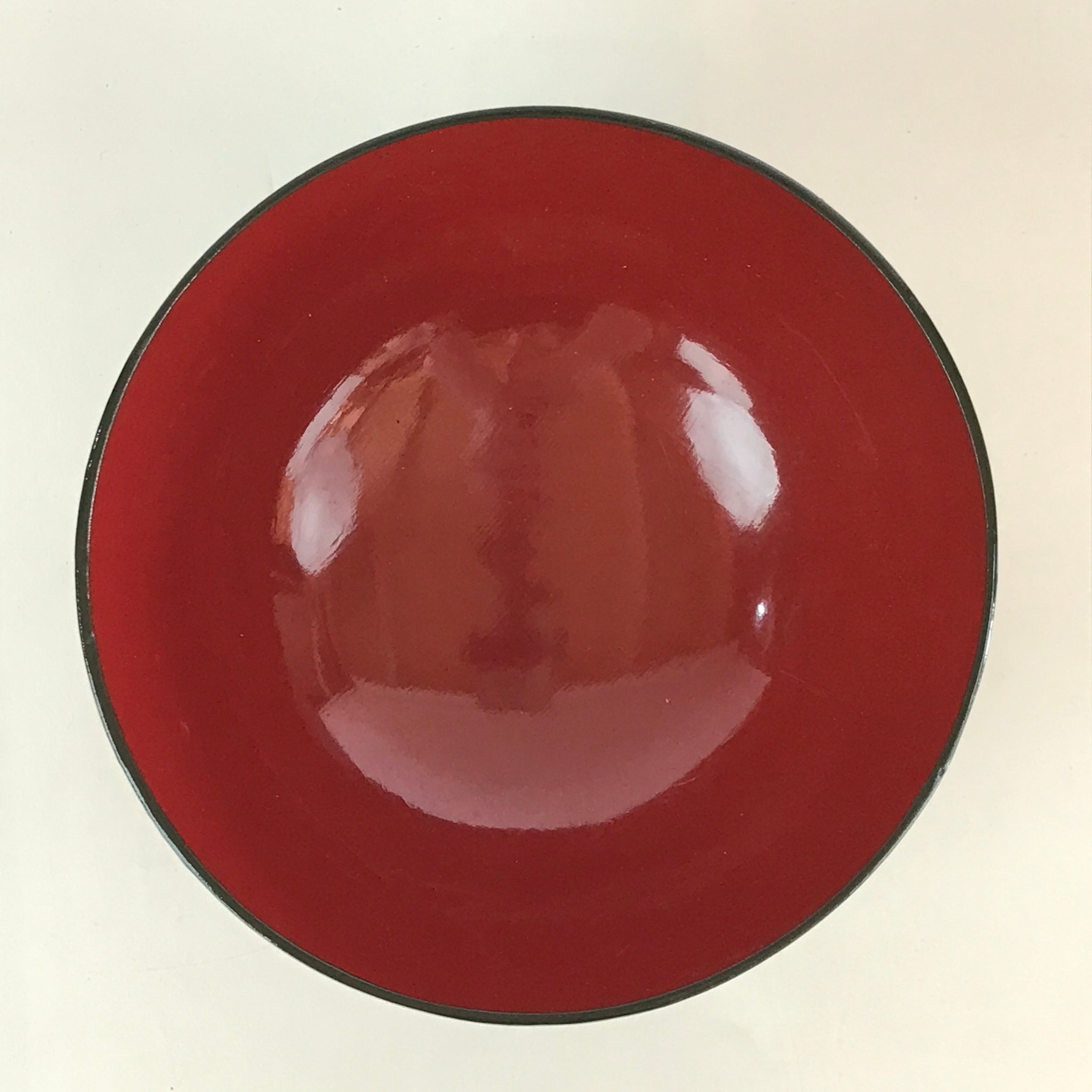 Japanese Lacquerware Lidded Bowl Vtg Urushi Green Red Owan Soup Rice LB18