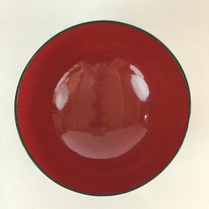 Japanese Lacquerware Lidded Bowl Vtg Urushi Green Red Owan Soup Rice LB18