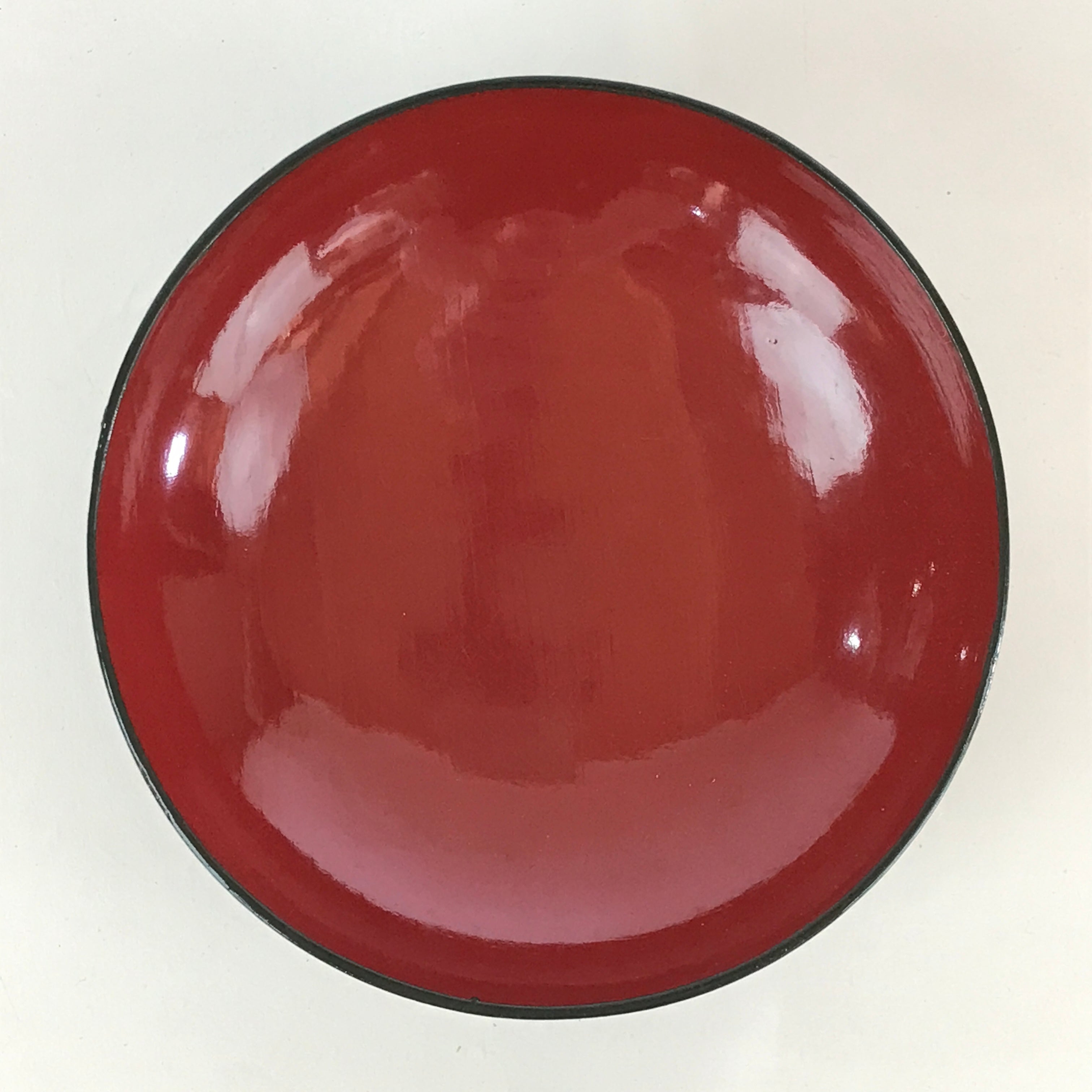 Japanese Lacquerware Lidded Bowl Vtg Urushi Green Red Owan Soup Rice LB19