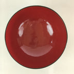Japanese Lacquerware Lidded Bowl Vtg Urushi Green Red Owan Soup Rice LB21