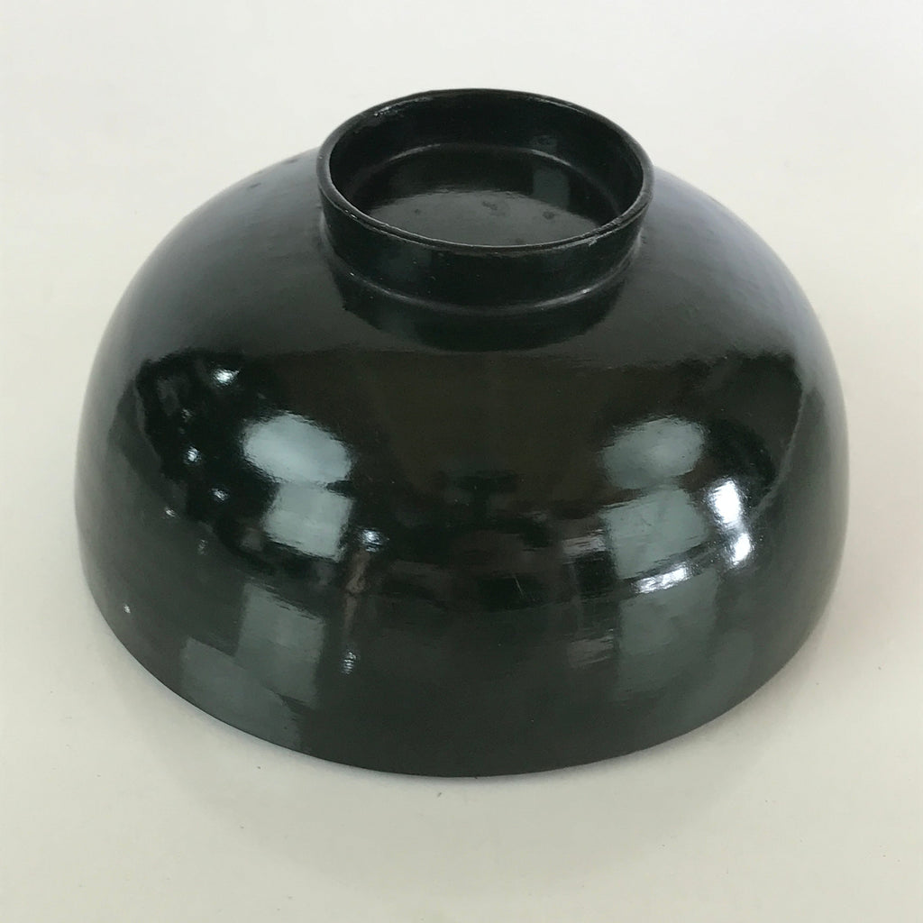 Japanese Lacquerware Lidded Bowl Vtg Urushi Green Red Owan Soup Rice LB21