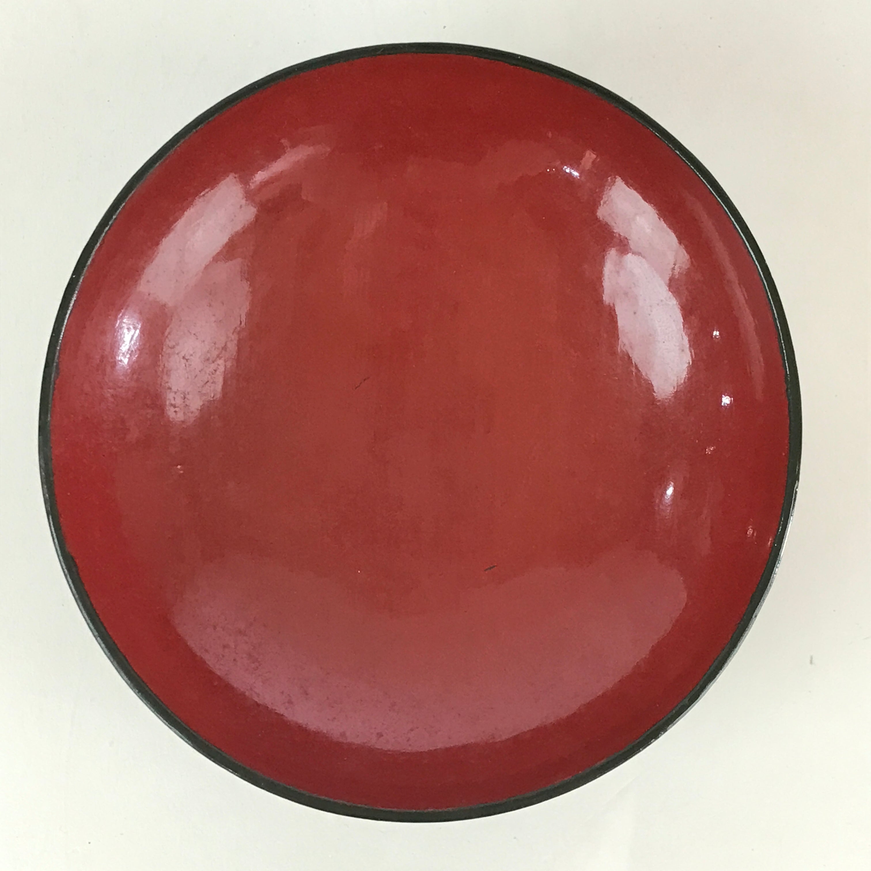 Japanese Lacquerware Lidded Bowl Vtg Urushi Green Red Owan Soup Rice LB23