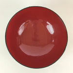 Japanese Lacquerware Lidded Bowl Vtg Urushi Green Red Owan Soup Rice LB25