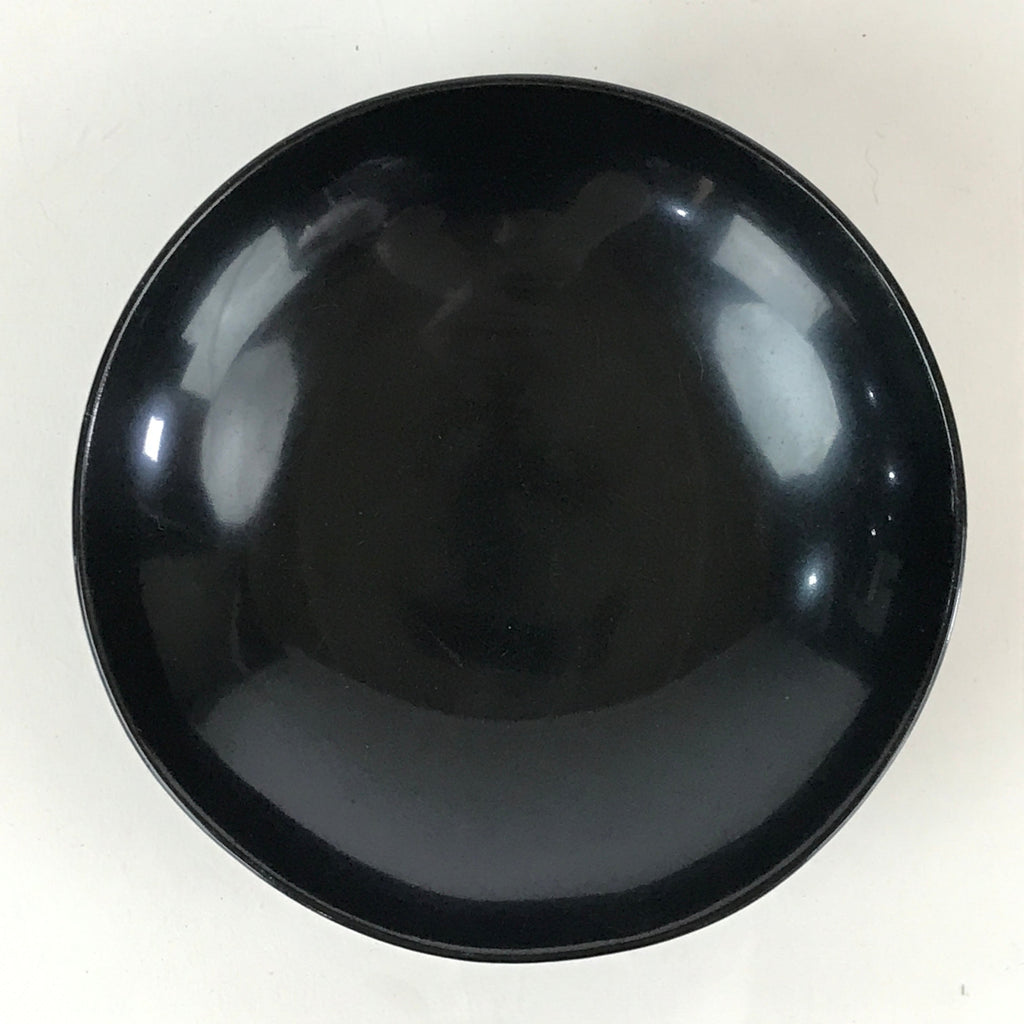 Japanese Lacquerware Lidded Bowl Vtg Urushi Makie Black Owan Soup Rice LB33