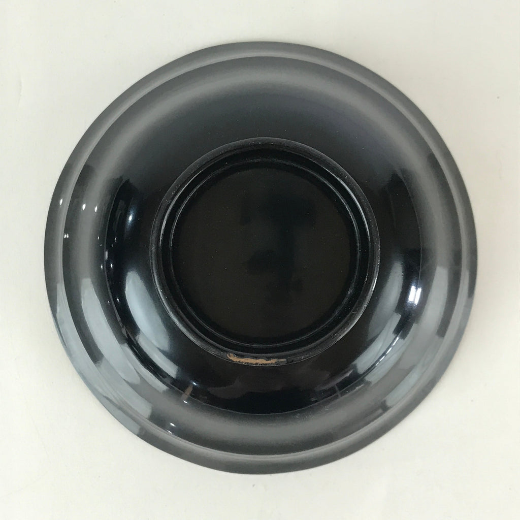 Japanese Lacquerware Lidded Bowl Vtg Urushi Makie Black Owan Soup Rice LB33