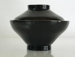 Japanese Lacquerware Lidded Bowl Vtg Urushi Makie Red Black Owan Soup LB1