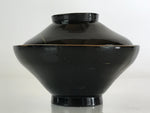 Japanese Lacquerware Lidded Bowl Vtg Urushi Makie Red Black Owan Soup LB10