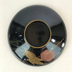 Japanese Lacquerware Lidded Bowl Vtg Urushi Makie Red Black Owan Soup LB10