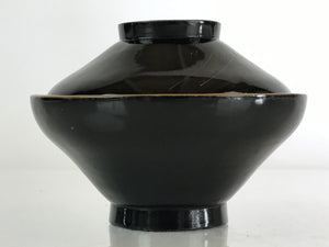 Japanese Lacquerware Lidded Bowl Vtg Urushi Makie Red Black Owan Soup LB11