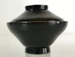 Japanese Lacquerware Lidded Bowl Vtg Urushi Makie Red Black Owan Soup LB12