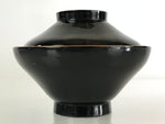 Japanese Lacquerware Lidded Bowl Vtg Urushi Makie Red Black Owan Soup LB12