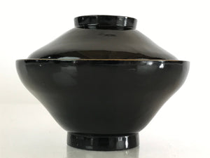 Japanese Lacquerware Lidded Bowl Vtg Urushi Makie Red Black Owan Soup LB14