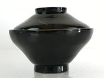 Japanese Lacquerware Lidded Bowl Vtg Urushi Makie Red Black Owan Soup LB14