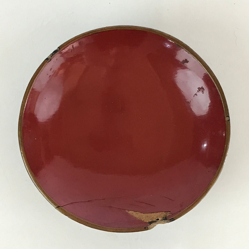 Japanese Lacquerware Lidded Bowl Vtg Urushi Makie Red Black Owan Soup LB16