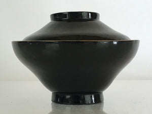 Japanese Lacquerware Lidded Bowl Vtg Urushi Makie Red Black Owan Soup LB16