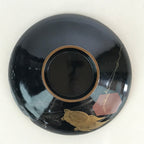 Japanese Lacquerware Lidded Bowl Vtg Urushi Makie Red Black Owan Soup LB16