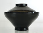 Japanese Lacquerware Lidded Bowl Vtg Urushi Makie Red Black Owan Soup LB2