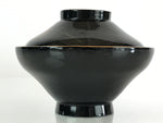 Japanese Lacquerware Lidded Bowl Vtg Urushi Makie Red Black Owan Soup LB3