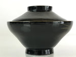 Japanese Lacquerware Lidded Bowl Vtg Urushi Makie Red Black Owan Soup LB4