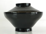 Japanese Lacquerware Lidded Bowl Vtg Urushi Makie Red Black Owan Soup LB4