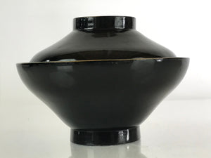 Japanese Lacquerware Lidded Bowl Vtg Urushi Makie Red Black Owan Soup LB7