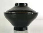 Japanese Lacquerware Lidded Bowl Vtg Urushi Makie Red Black Owan Soup LB7