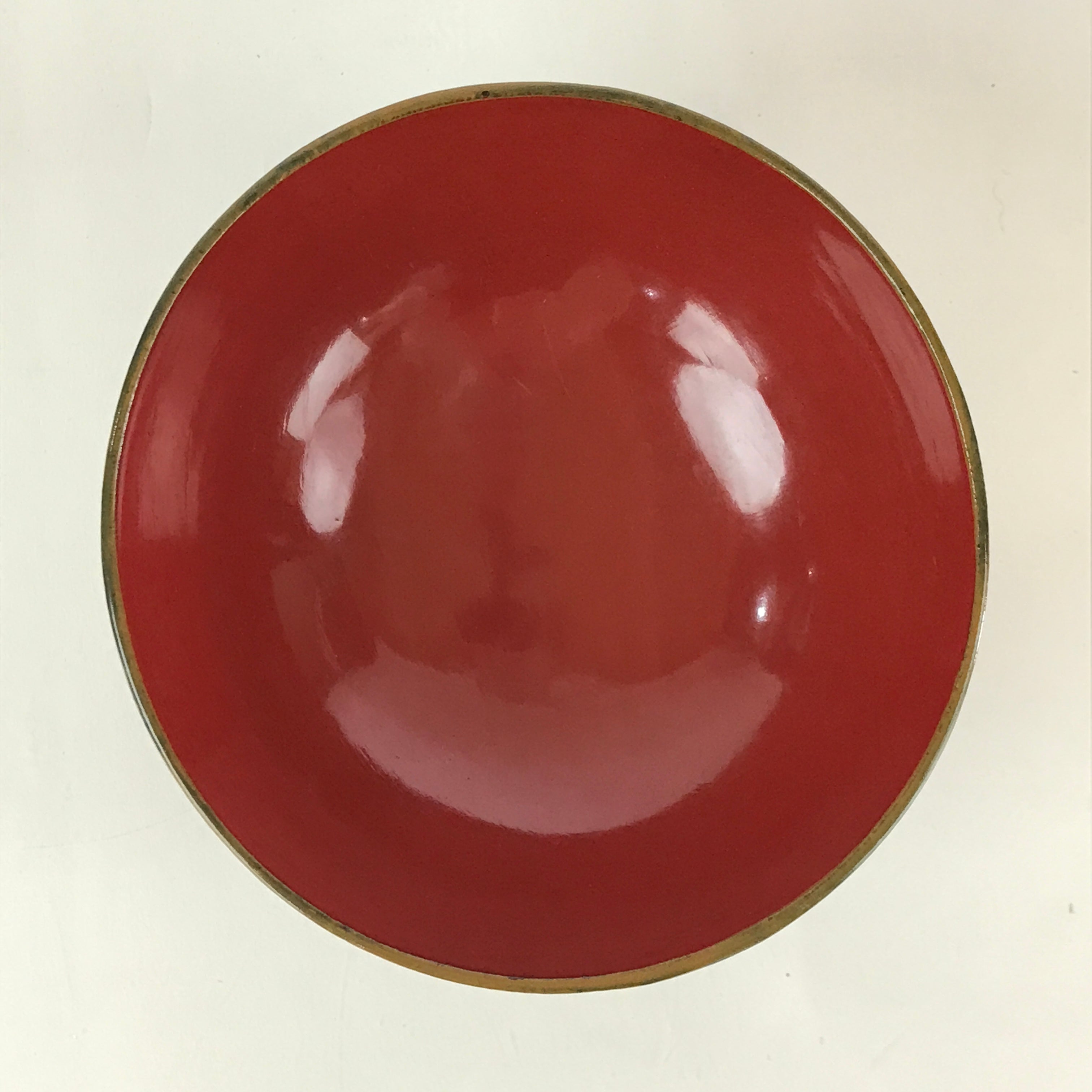 Japanese Lacquerware Lidded Bowl Vtg Urushi Makie Red Black Owan Soup LB7