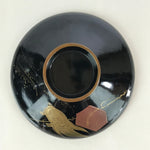 Japanese Lacquerware Lidded Bowl Vtg Urushi Makie Red Black Owan Soup LB8