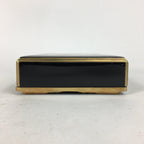 Japanese Lacquerware Lidded Box Vtg Wood Fumibako Letter Book Black FB64