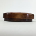 Japanese Lacquerware Lidded Toothpick Case Vtg Wooden Red Flower UR704