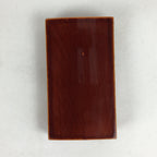 Japanese Lacquerware Lidded Toothpick Case Vtg Wooden Shunkei Nuri UR703
