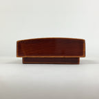 Japanese Lacquerware Lidded Toothpick Case Vtg Wooden Shunkei Nuri UR703